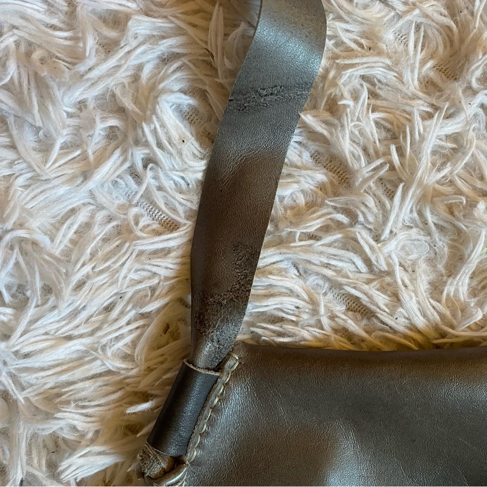 BERNICE LONDON Grey Leather Pouch - Picture 7 of 8